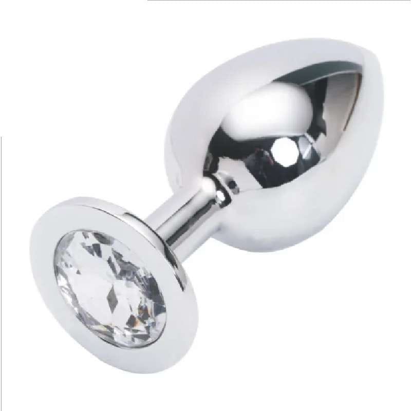 Luxury Rhinestone Metal Anal Plug photo 4