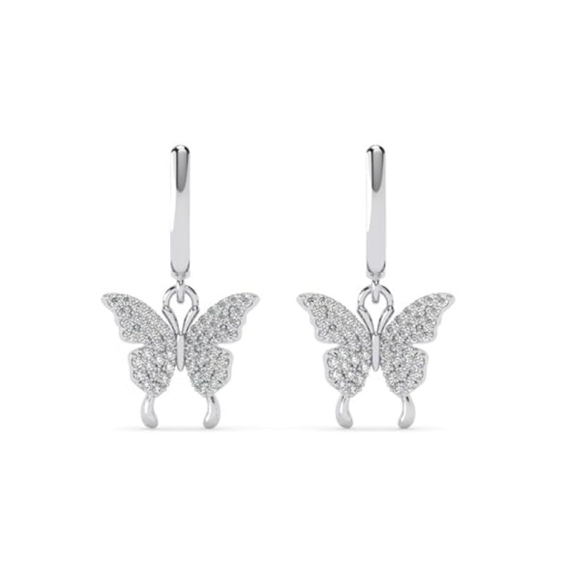 Butterfly Silver Drops