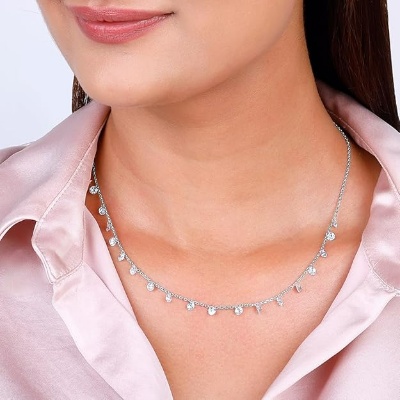 Sterling Silver Pearl Necklace's Image