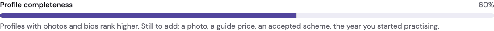 The completeness meter