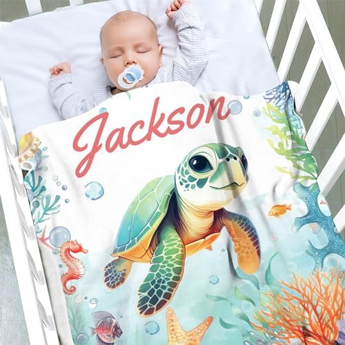Vue 2 de Searchi Couvertures Bebe Personnaliseesplaid