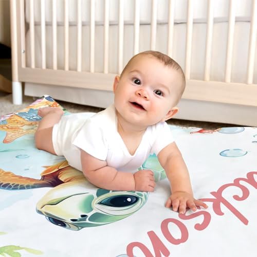 Vue 3 de Searchi Couvertures Bebe Personnaliseesplaid
