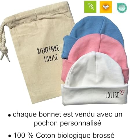 Vue 2 de Bonnet Naissance Pour Bebe