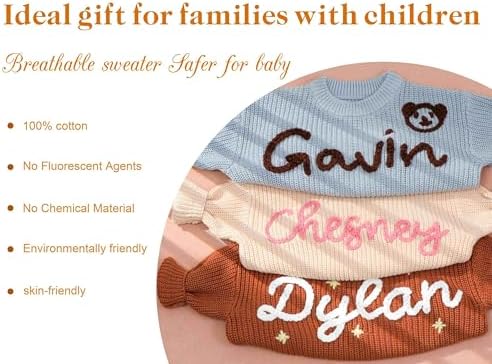 Vue 2 de Pull Tricot Pour Bebe