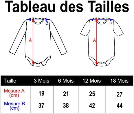 Vue 2 de Body Noir Bebe Manches
