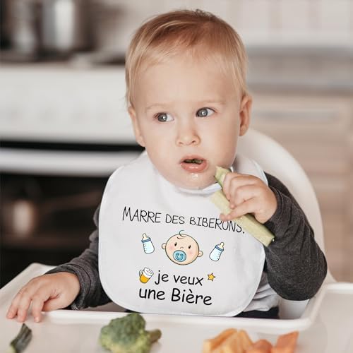 Vue 4 de Bavoirs Bebemarre Des Biberons
