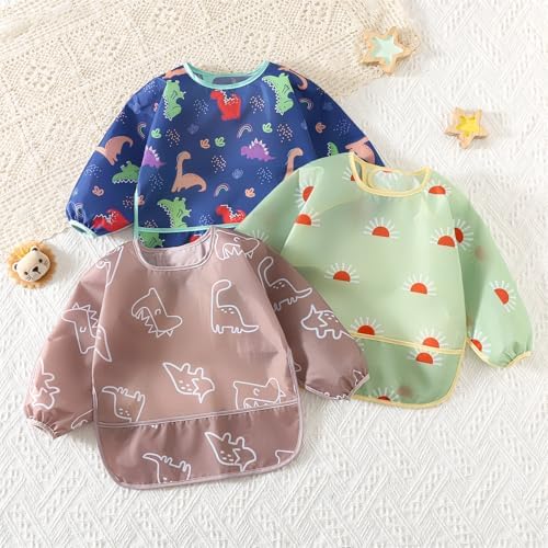 Vue 3 de Yealoo Bavoirs Manches Longues