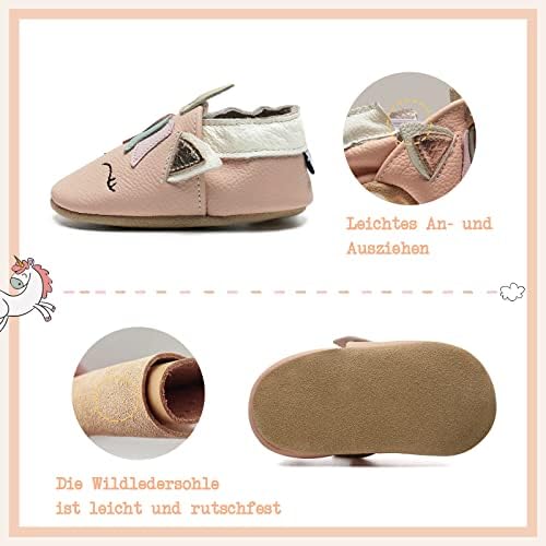 Vue 4 de Chausson Bebe Chausson Cuir