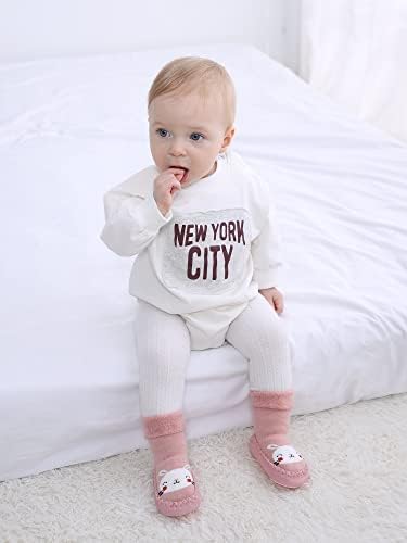 Vue 2 de Chaussons Chaussettes Antiderapantes Bebe