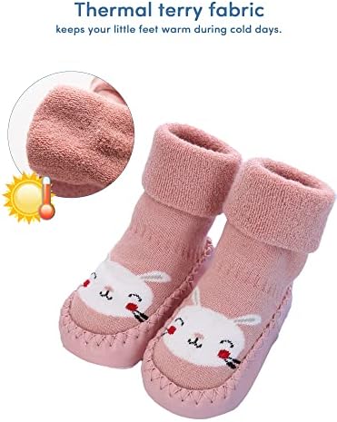 Vue 4 de Chaussons Chaussettes Antiderapantes Bebe