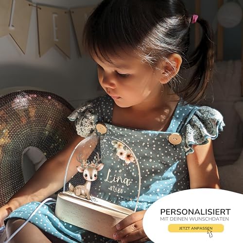 Vue 3 de Kidsmood Veilleuse Personnalisee Bebe