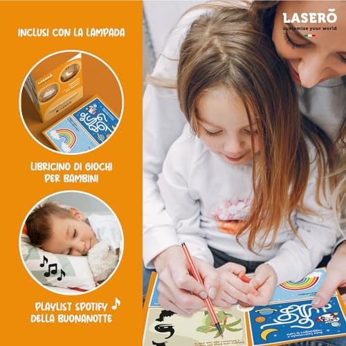 Vue 2 de Lasero Veilleuse Bebe Personnalise