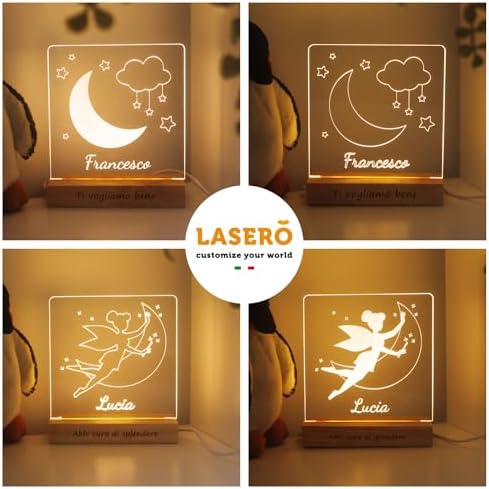 Vue 3 de Lasero Veilleuse Bebe Personnalise