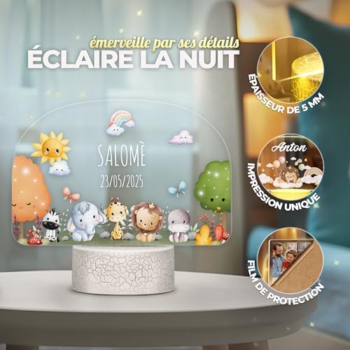 Vue 3 de Maverton Veilleuse Bebe Personnalise