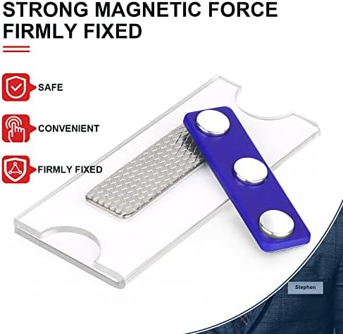 Vue 5 de Badge Aimante Badge Nom