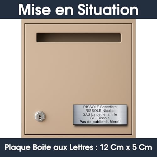 Vue 2 de Plaque Boite Aux Lettres