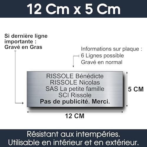 Vue 3 de Plaque Boite Aux Lettres