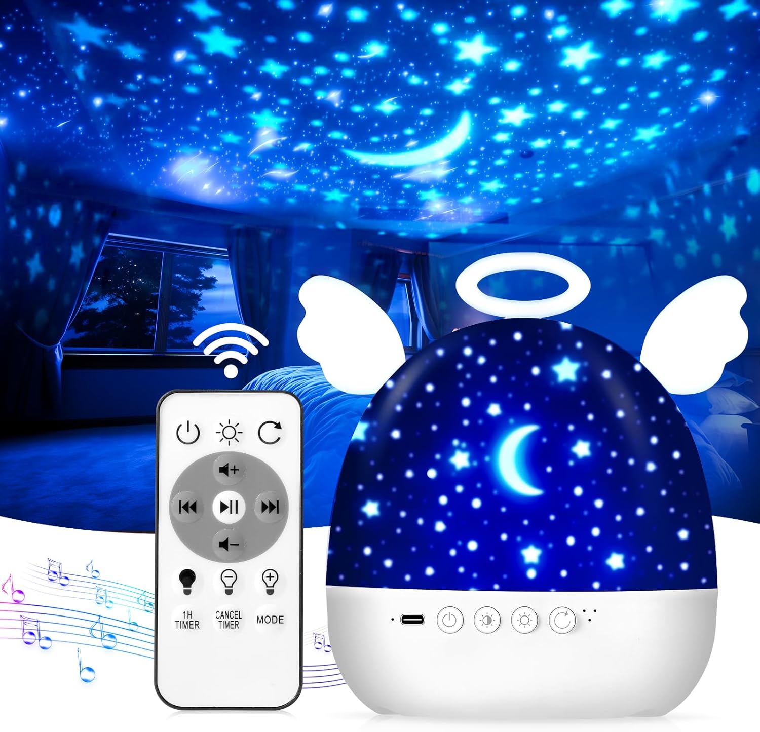 Diboniur Veilleuse Bebe Projecteur