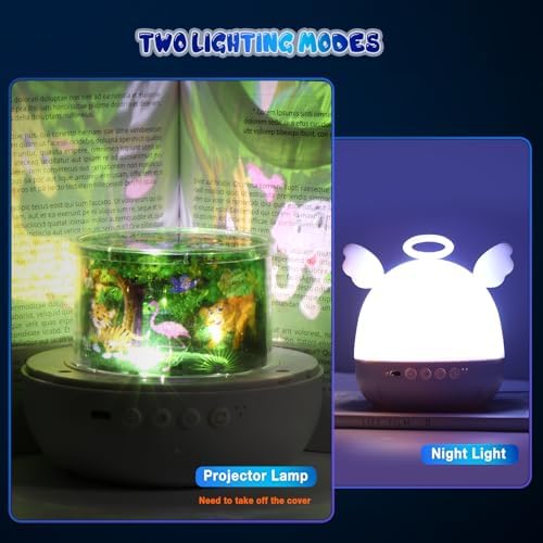 Vue 2 de Diboniur Veilleuse Bebe Projecteur
