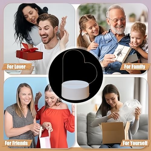 Vue 3 de Lelyfit Veilleuse Personnalisee Couleurs