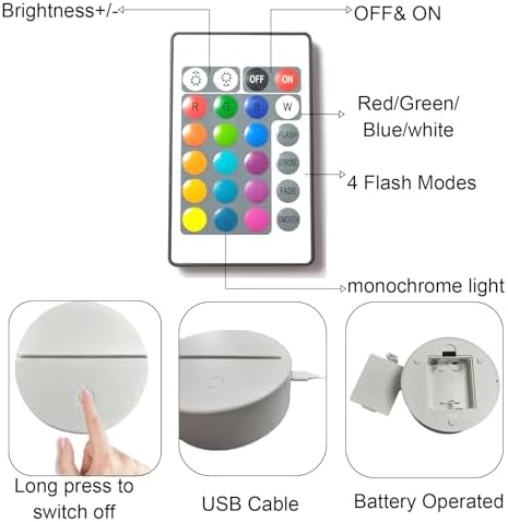 Vue 6 de Lelyfit Veilleuse Personnalisee Couleurs