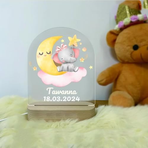 Vue 2 de Veilleuse Bebe Personnalise Avec