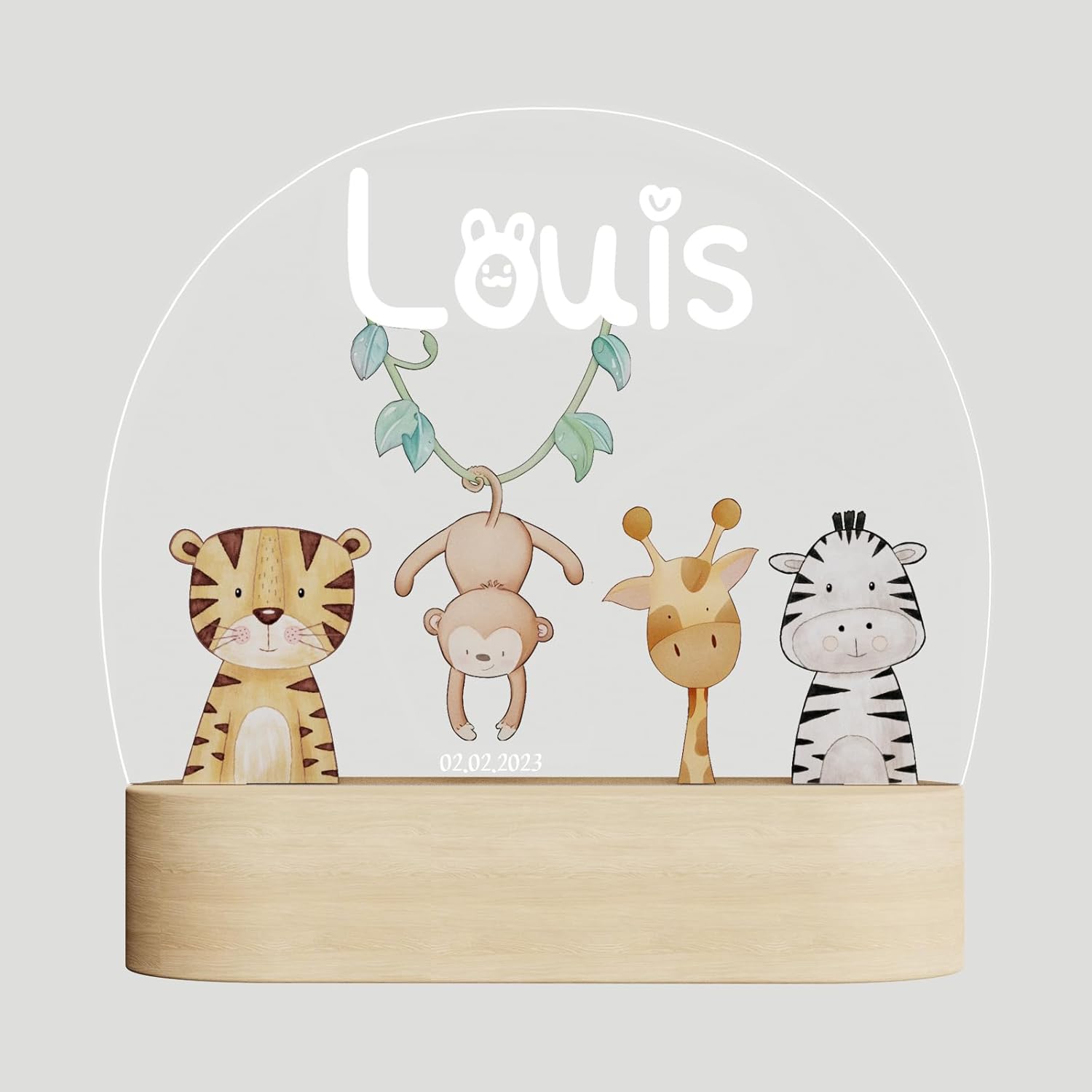 Giftove Veilleuse Bebe Personnalise