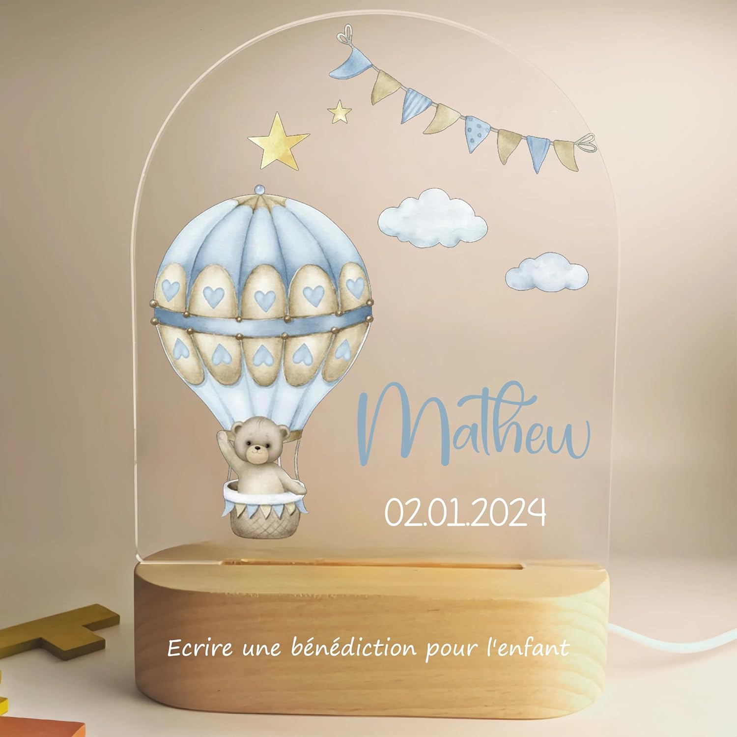Veilleuse Bebe Personnalisee Avec