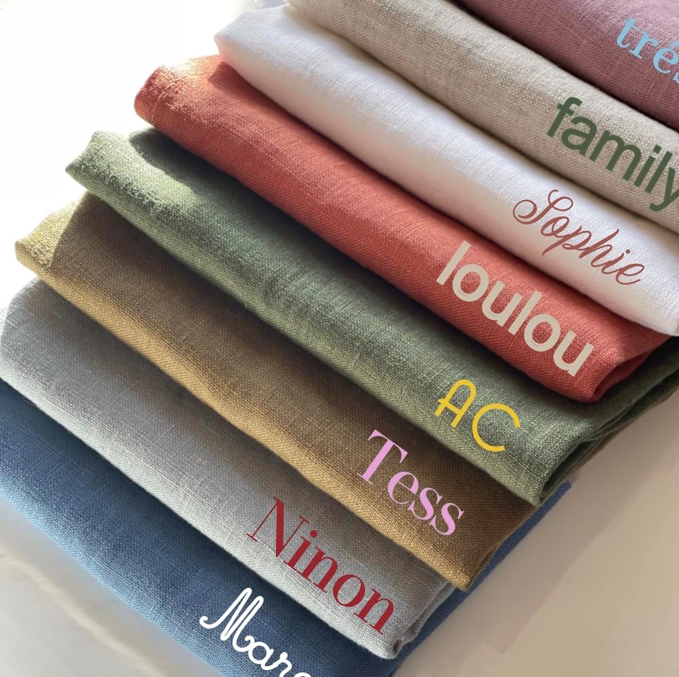 Serviette De Table Personnalisee