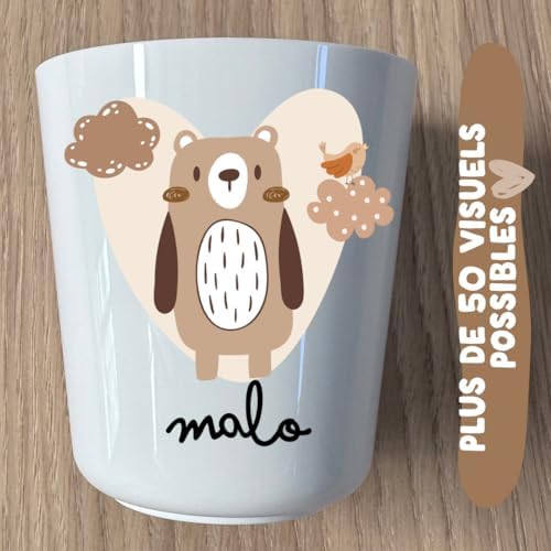 Vue 2 de Henrietteandco Gobelet Enfant Personnalise