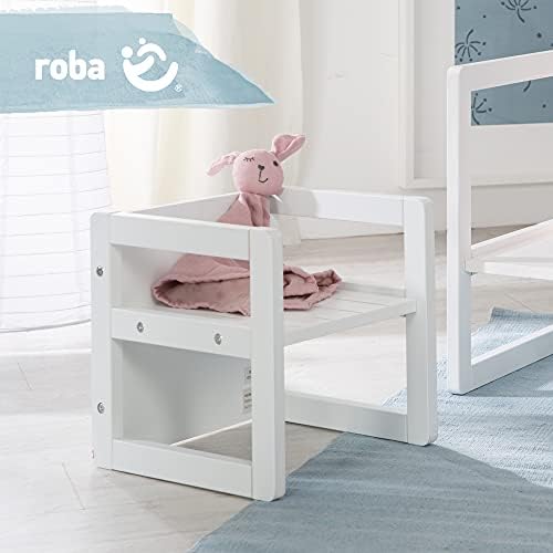 Vue 2 de Roba Chaise Enfant Blanche