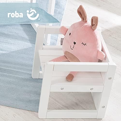 Vue 3 de Roba Chaise Enfant Blanche