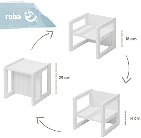 Vue 6 de Roba Chaise Enfant Blanche