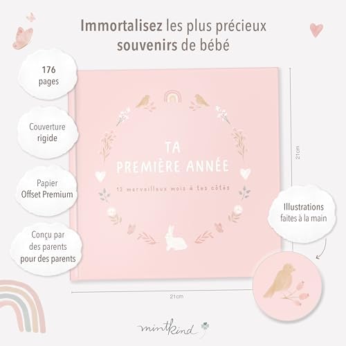 Vue 2 de Livre Naissance Bebe Mintkind