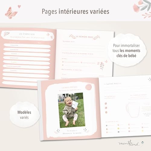 Vue 3 de Livre Naissance Bebe Mintkind