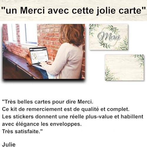 Vue 5 de Kit Cartes De Remerciement