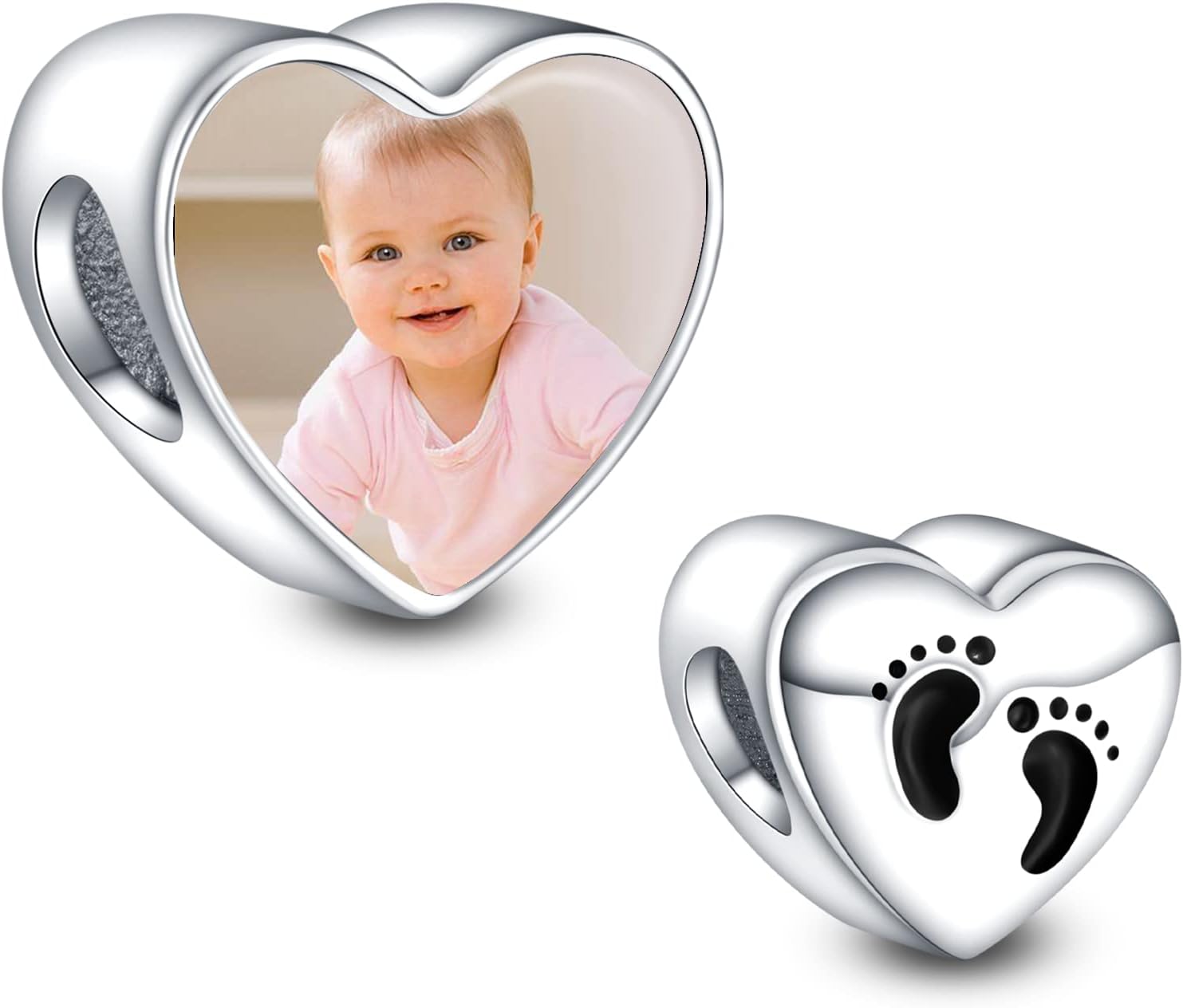 Photo Personnalisee Charm Perles