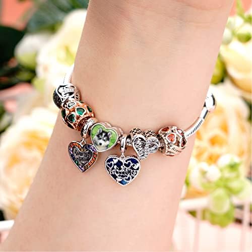 Vue 3 de Photo Personnalisee Charm Perles