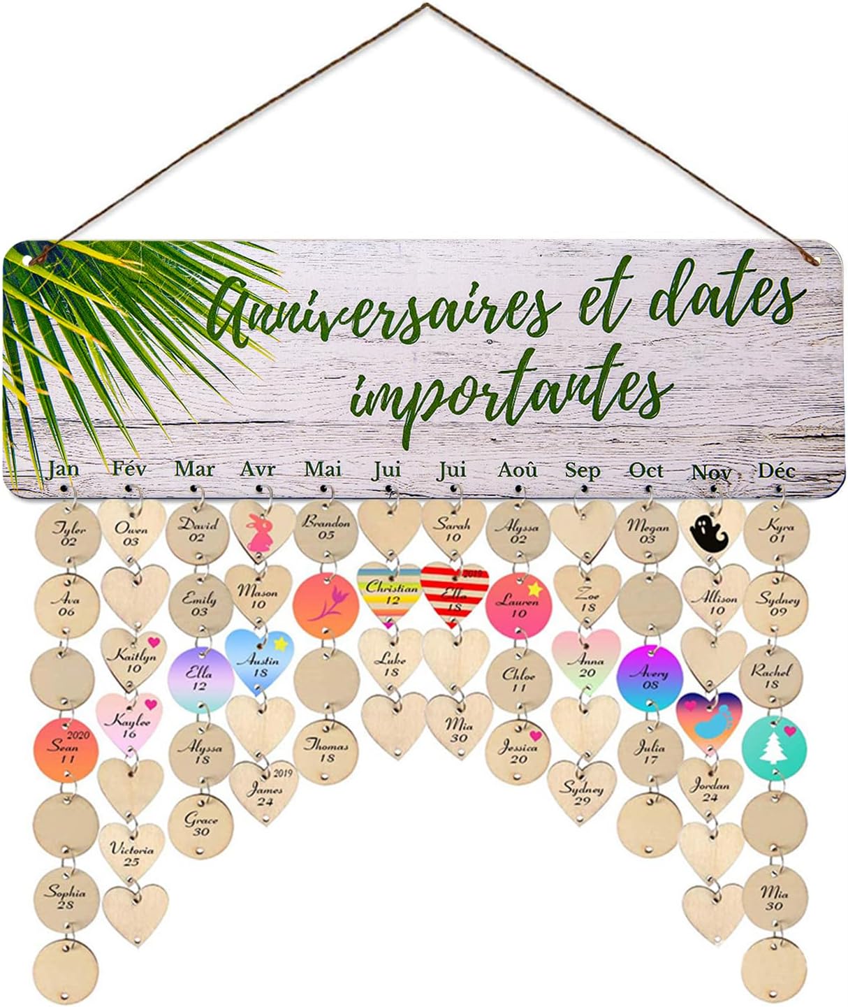 Calendrier Anniversaires Perpetuel Cassiana