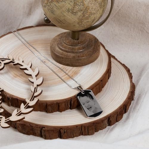 Vue 4 de Pendentif Rectangle Avec Gravure