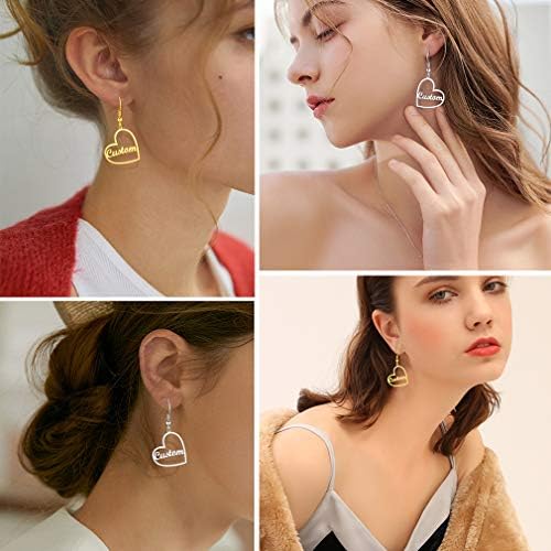 Vue 2 de Boucle Doreille Prenom Personnalise