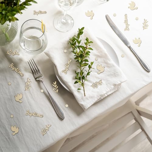 Vue 6 de Pcs Bapteme Confettis En