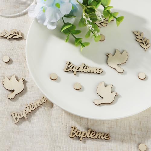 Vue 7 de Pcs Bapteme Confettis En