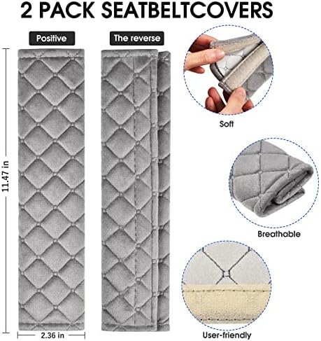 Vue 2 de Mikafen Voiture Protege Ceinture