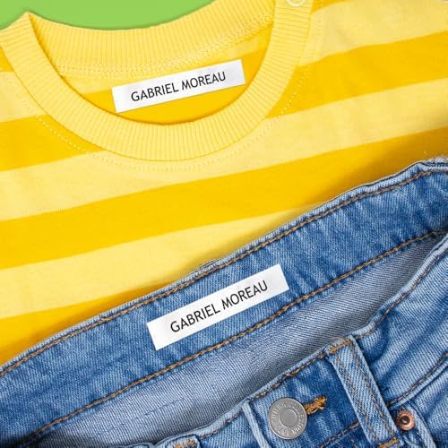 Vue 4 de Etiquettes Vetements Thermocollantes Uniques
