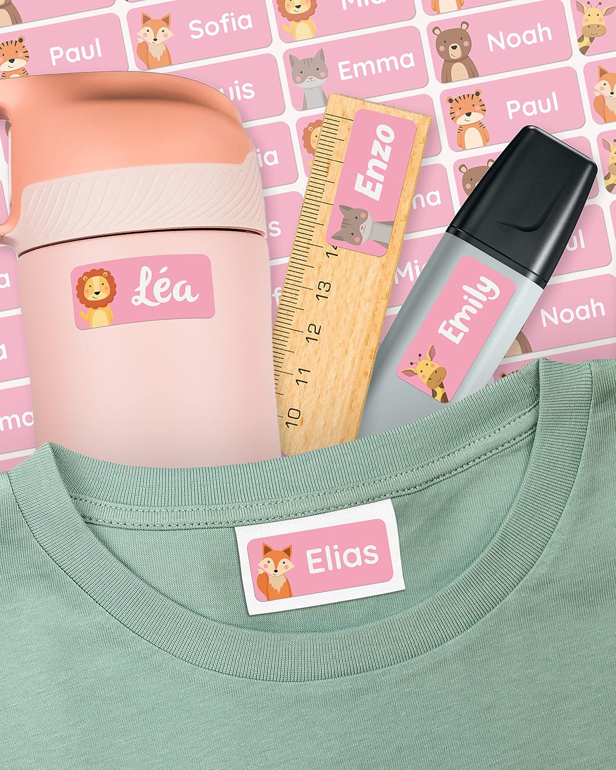 Melu Kids Etiquettes Autocollantes
