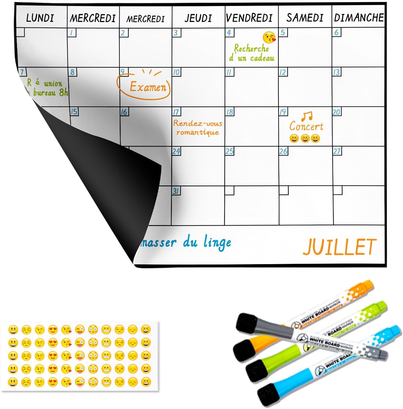 Sb Calendrier Mensuel Magnetique
