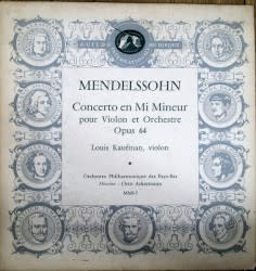 Concerto en Mi Mineur pour Violon et Orchestre Opus 64