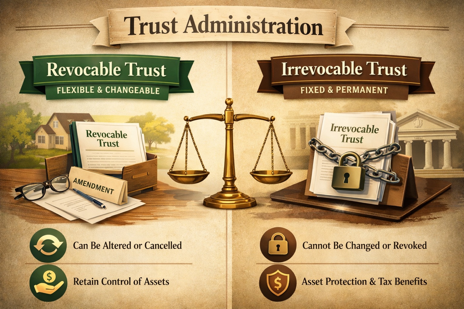 Revocable vs. Irrevocable Trusts: Which is Right for You ?