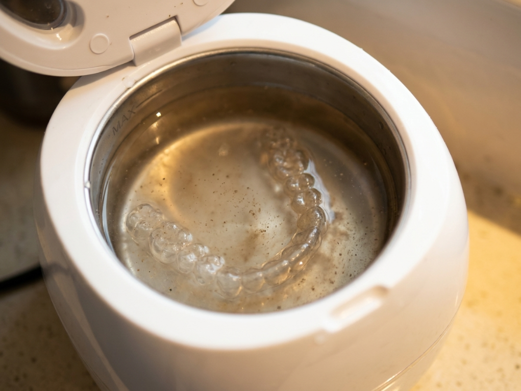 Brown water after ultrasonic cleaning cycle